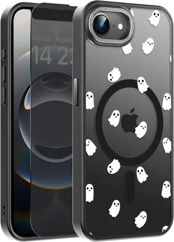Miniatura 153 de Goodon Funda para iPhone 17 Pro con protector de pantalla de privacidad, compatible con Magsafe, a prueba de golpes, translúcida mate, bonita funda