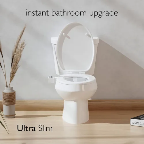 Miniatura 9 de BIDETbidet - Accesorio de bidé ultradelgado reversible para agua caliente izquierda/derecha con control de temperatura, juego de pomos