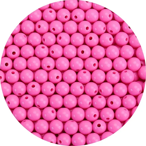Miniatura 66 de BONNY BOXX 2000 piezas 4 mm cuentas redondas de acrílico de zafiro suave, bolas de plástico de chicle de burbujas, cuentas gruesas de bolas