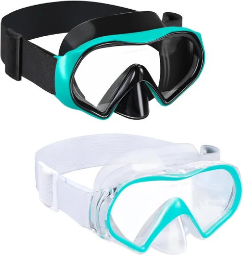 Miniatura 27 de Aegend Máscara de buceo para adultos y jóvenes, antivaho anti-UV, amplia visión, máscara de esnórquel para buceo, natación, esnórquel