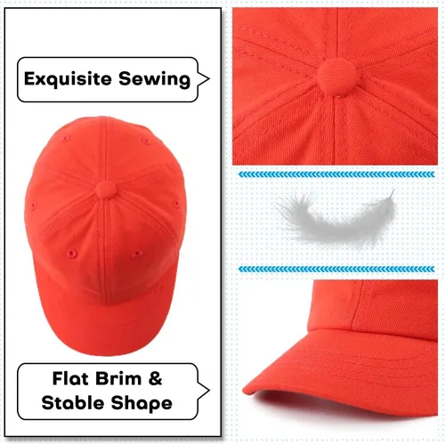 Miniatura 49 de Peecabe Gorra de béisbol para niños pequeños, unisex, de algodón, ajustable, para bebés, niños, gorra de béisbol para niñas de 1 a 5 años