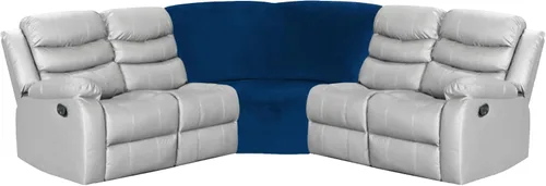 Miniatura 3 de Funda para asiento en forma de cuña de esquina de ULTICOR para sofá reclinable en L (negro)