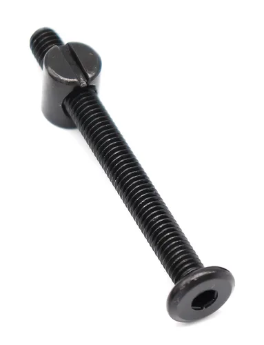 Miniatura 3 de cSeao Juego de 10 tuercas de barril M6 de 1.575 in, color negro, para muebles y sillas de cuna