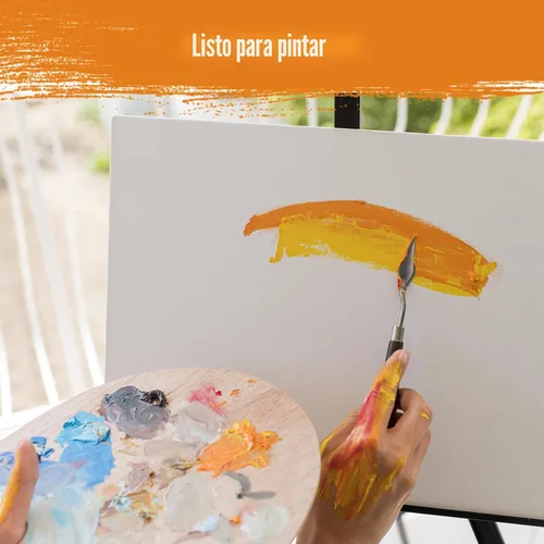 Miniatura 4 de Paquete de 40 tableros de lienzo para pintar, paquete de 8 x 10 pulgadas, paneles de lienzo para pintura al óleo y acrílica