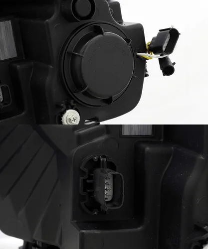 Miniatura 3 de AlphaRex PRO-Series Faros delanteros negros 15-17 para Ford F150 tipo halógena con tubo LED negro doble proyector con luz DRL/señal secuencial/luz