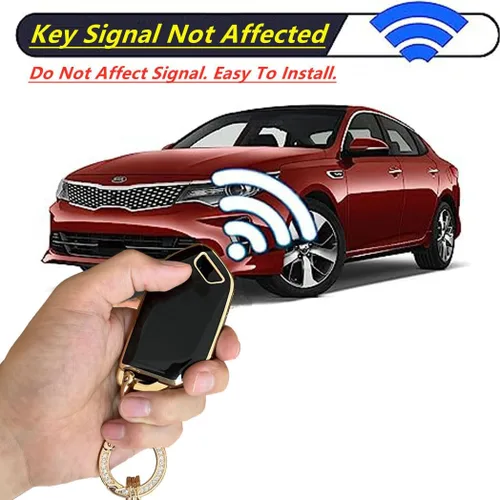 Miniatura 8 de Funda de TPU suave para llavero de Kia, compatible con Kia Telluride EV5 2023 2024, llavero inteligente para automóvil (Negro)
