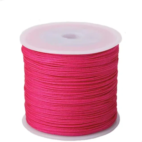 Miniatura 32 de Cordón de nailon de 0.020 in, hilo de ajuste para nudos chinos, collares, joyería, macramé, cuentas, pulseras de 150 yardas (azul)