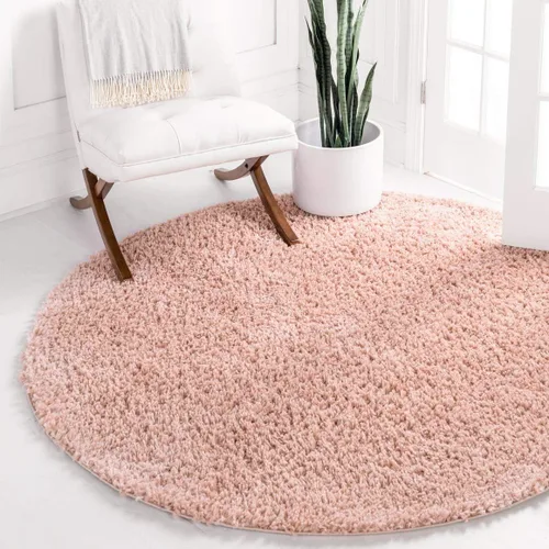 Miniatura 25 de Unique Loom Davos Shag Collection - Alfombra de área, color liso (4 pies 1 pulgada x 6 pies 1 pulgada, rectangular, color pimienta)