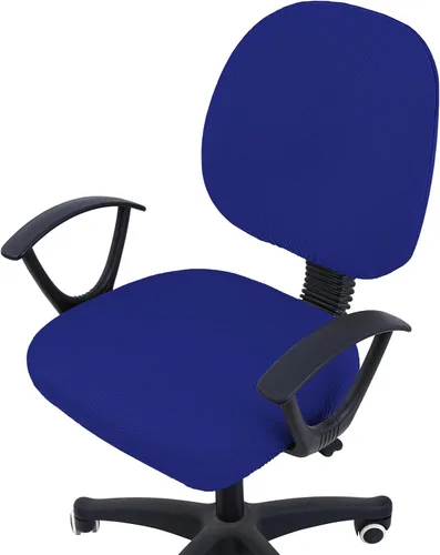 Miniatura 26 de Smiry - Fundas de asiento elásticas para silla de oficina con diseño jacquard, desmontables, lavables, antipolvo, protectores para cojines de silla