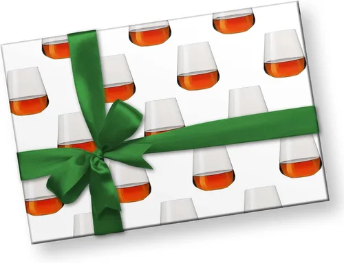 Miniatura 3 de Papel de regalo grueso para amantes del whisky, regalo de Navidad, bourbon para decoración de fiesta de vidrio (una hoja de 20 x 30 pulgadas)