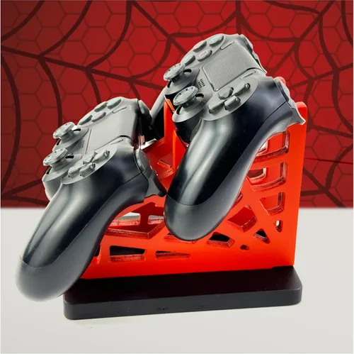 Miniatura 7 de Regalo de jugador para hombres, adolescentes y niños, organizador de controlador de madera con soporte para auriculares y soporte para controlador