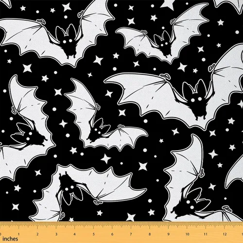 Miniatura 8 de The Yard - Tela geométrica y blanca de The Yard para niños, tela abstracta decorativa, impermeable, para exteriores, niños, niñas, adultos, a rayas