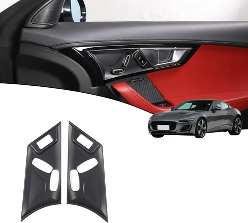 Miniatura 8 de 2 piezas de panel de ajuste eléctrico de asiento para Jaguar F-Type 2013-2024 botón de ajuste de asiento de coche interruptor marco accesorios Fibra