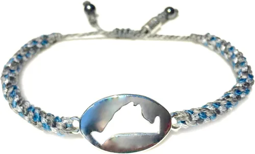 Miniatura 30 de Rumi Sumaq Pulsera de cuerda náutica para hombres, mujeres y niños - Resistente al agua, con nudo manual ajustable - Estilos de mapa de la isla
