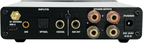 Miniatura 5 de Rockville BLUDAC2S 150W amplificador Bluetooth receptor de alta resolución 192K con USB, óptico, coaxial, salida de subwoofer, Clase-D, ecualización
