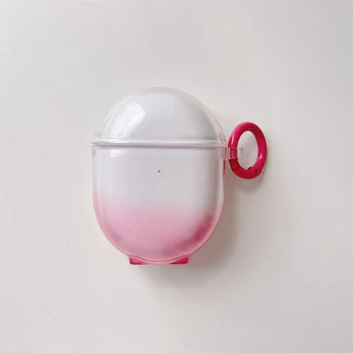 Miniatura 8 de Cubierta protectora transparente transparente de TPU suave de color degradado compatible con auriculares Xiaomi Redmi Buds 4, funda protectora