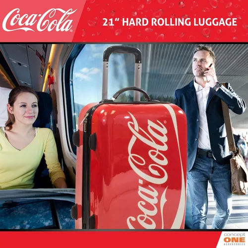 Miniatura 7 de Concept One Coca Cola - Maleta con ruedas de 21 pulgadas, color rojo