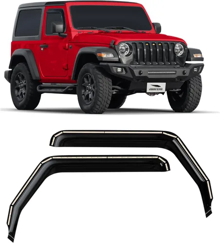 Miniatura 9 de Voron Glass Protectores de lluvia extra duraderos en canal para camiones Chevrolet (Chevy) Silverado/GMC Sierra 2007-2013 cabina regular