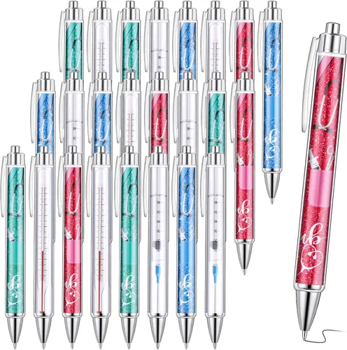 Miniatura 8 de Jetec 50 Piezas Bolígrafos de Enfermera Bolígrafos Esféricos a Granel Regalo de Navidad CNA Apreciación Tinta Bolígrafos Divertidos Juego Médico