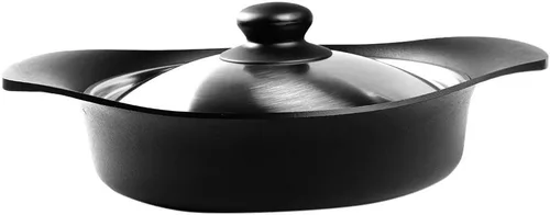 Miniatura 12 de Sori Yanagi Nanbu - Sartén de aceite con diseño simple y alta practicidad, fabricada en Japón, tapa de hierro y mango incluidos, compatible