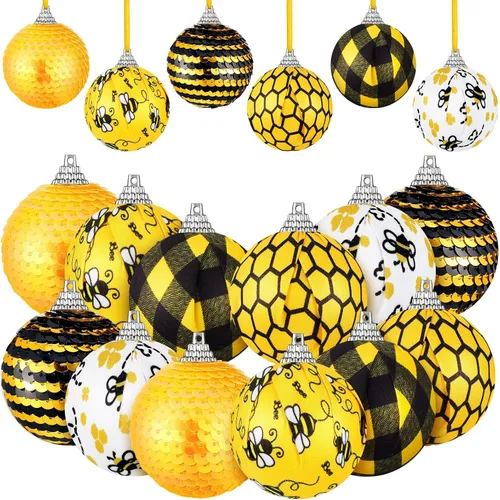 Miniatura 13 de 12 Piezas 1.97 Pulgadas Adorno de Bola de Janucá para Árbol Estrella de David Adorno de Bola de Janucá Adornos de Bola de Janucá Colgante Decoración