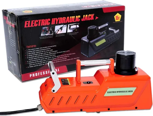 Miniatura 8 de E-HEELP Gato eléctrico para auto de 15 toneladas, gato hidráulico eléctrico de 12 V CC de servicio pesado con luz LED para RV, sedán, furgoneta