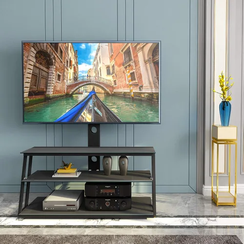 Miniatura 8 de IANIYA Soporte de TV con soporte ajustable en altura Soporte de entretenimiento para 32 a 65 pulgadas LCD de plasma LED o TV de pantalla curvada