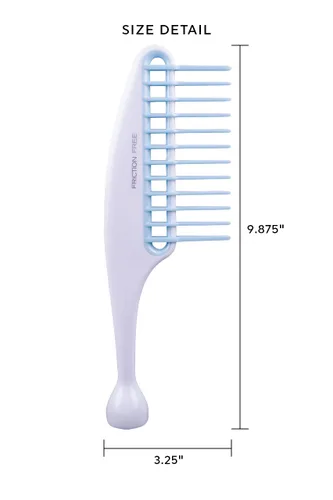 Miniatura 2 de Cricket - Peine de rastrillo sin fricción, diseño de dientes anchos para desenredar, añadir volumen y brillo, reduce la fricción y el daño, mango