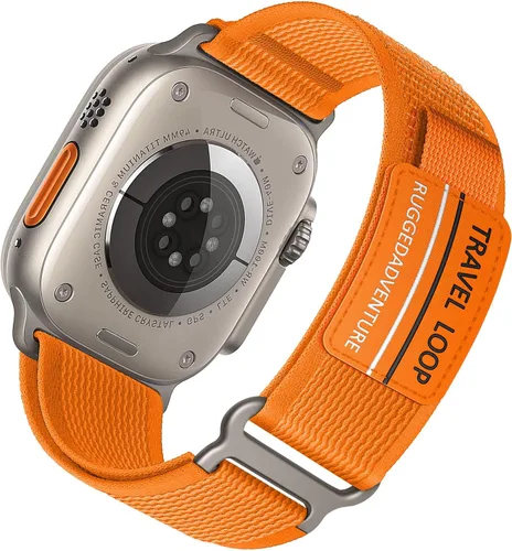 Correa Trail Loop de nylon - Compatible con Apple Watch Ultra 3/2/1 Series 11/10/9/8/7/6/SE/5/4/3 para hombres y mujeres, correa deportiva de tela