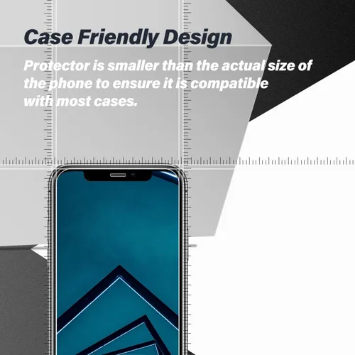 Miniatura 3 de BIGFACE Protector de pantalla para iPhone 11 + protectores de lente de cámara, [2 + 2 unidades] Vidrio templado transparente HD de alta calidad