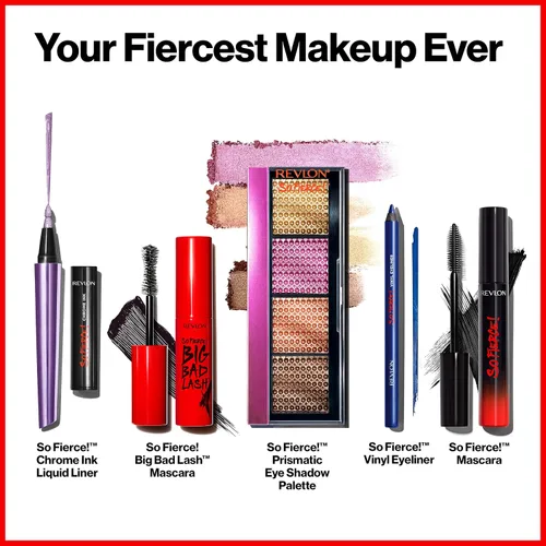 Miniatura 5 de Revlon Rímel, So Fierce Big Bad Lash Maquillaje de Ojos, Voluminizante, Relleno de Media para Ella, Dura hasta 24 Horas, 761 Negro, 0.34 fl oz