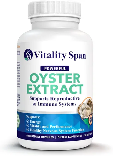 Extracto de ostra – Suplemento puro y altamente concentrado para hombres y mujeres – Apoya la energía y el refuerzo inmunológico; zinc, taurina,
