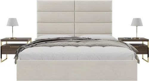 Miniatura 12 de Vänt - Paneles tapizados de cabecera para montar en la pared, diseño Isabelle, 60 x 23 pulgadas, configuración de 4 paneles individuales, Cuero