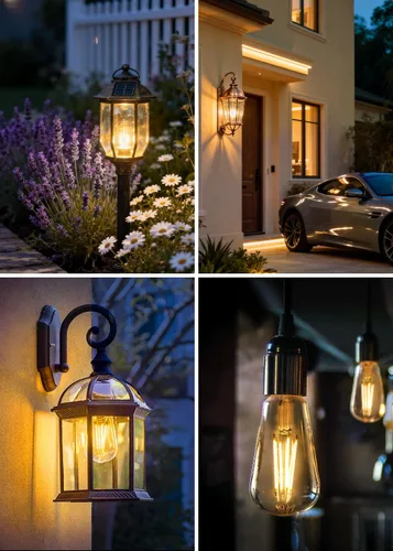 Miniatura 5 de Bombillas del amanecer al anochecer, 6 W equivalente a 60 W, blanco suave 2700 K, base E26, detección de luz, estilo vintage ST58, 600 lm, bombillas