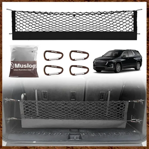 Miniatura 17 de Muslogy para Maverick - Accesorios de Red de Malla de Carga Extensible, Organizador de Maletero, Red de Malla Elástica para Cama de Carga