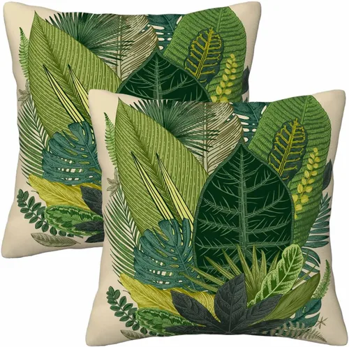 Miniatura 24 de Juego de 2 fundas de almohada de panal de abeja de 18 x 18 pulgadas, color amarillo miel, abstracto, fundas de almohada cuadradas de terciopelo