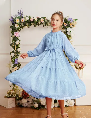 Miniatura 3 de GRACE KARIN Vestido casual para niñas de 5 a 12 años