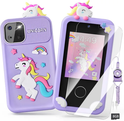Juguetes de teléfono inteligente para niñas, juguetes de regalo de unicornio para niñas de 3 a 9 años, regalos de cumpleaños, mini juguetes para