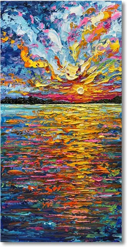 Miniatura 18 de Limiyer Arte pintado a mano moderno arte abstracto pintura al óleo blanco y marrón textura gruesa lienzo arte pintura al óleo sala de estar