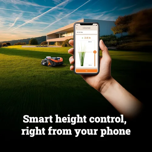 Miniatura 8 de WORX Landroid Vision Cloud Robot cortacésped, robot cortacésped sin alambre perimetral para 1 acre, evita obstáculos con IA + navegación en la nube