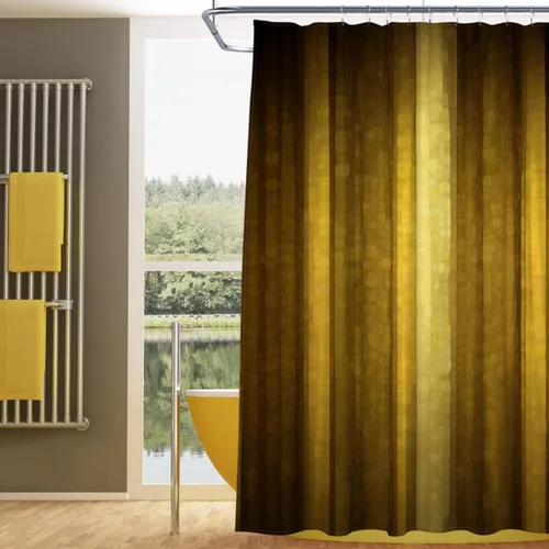Miniatura 9 de Gibelle Cortina de ducha pequeña de 36 x 72 pulgadas, juego estrecho medio negro y gris, tela moderna abstracta para baño, textura de vidrio fresco