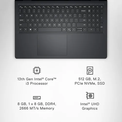 Miniatura 7 de Dell Laptop Inspiron 3530, pantalla FHD de 15.6 pulgadas (1920 x 1080), procesador Intel Core i3-1305U, RAM DDR4 de 8 GB, SSD de 512 GB, gráficos