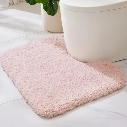 Miniatura 17 de ILANGO Alfombras de Baño Beige 32" × 20" Antideslizantes y Súper Absorbentes Extra Gruesas Suaves, Alfombra de Baño Lavable para Piso, Alfombra