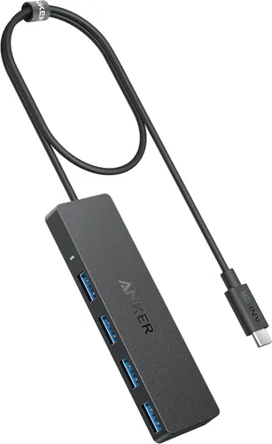 Miniatura 7 de Anker - Hub USB 3.0 con 4 puertos, hub de datos ultradelgado con cable extendido de 2 pies, no compatible con carga, para MacBook, Mac Pro, Mac