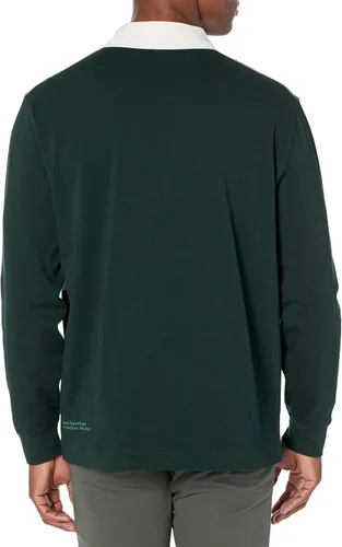Miniatura 2 de Lacoste Polo de rugby de ajuste holgado con cuello de contraste para hombre