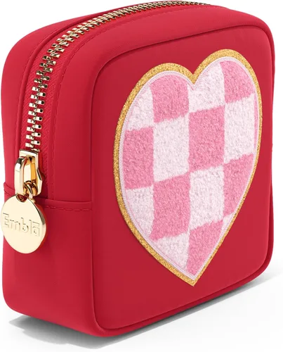 Miniatura 20 de BE MINE - Bolsa de maquillaje de San Valentín, bolsa de viaje para cosméticos y neceser, bolsa de nailon con cremallera, lindo organizador