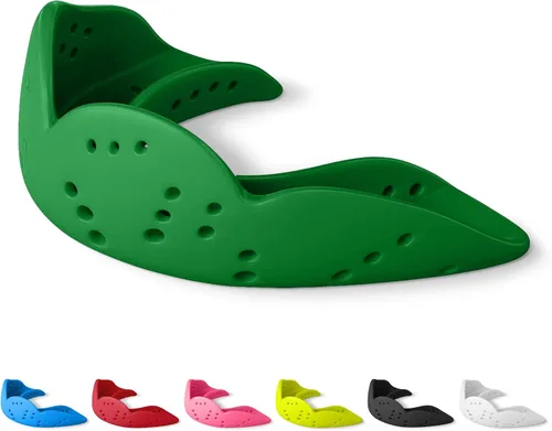 Miniatura 8 de SISU Aero - Protectores bucales 0.06 pulgadas, ajuste a la medida, protector bucal deportivo, para jóvenes y adultos, S
