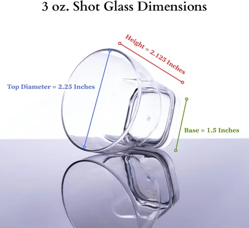 Miniatura 3 de Paquete de 48 vasos pequeños de 3 onzas para postre de ron, de grado profesional, reciclable, transparente, duradero, desechable, para bodas