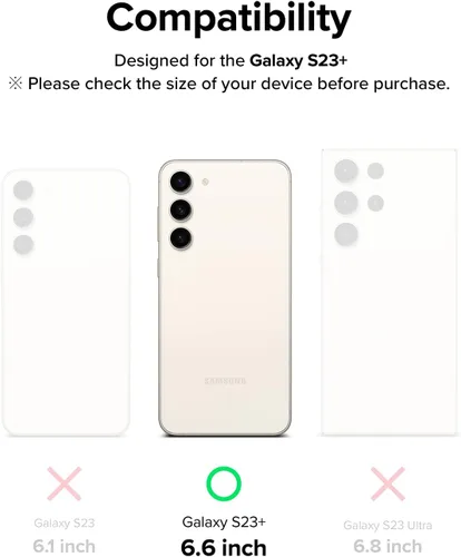 Miniatura 2 de Ringke Película protectora de seda [2 unidades] Compatible con Samsung Galaxy S23 Plus 5G, película protectora multicapa de calidad premium