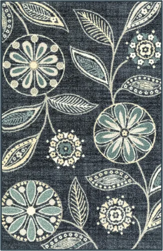 Miniatura 16 de Maples Rugs Reggie - Alfombra de pasillo floral, fabricada en Estados Unidos, lavable, antideslizante, alfombra de interior para cocina, pasillo